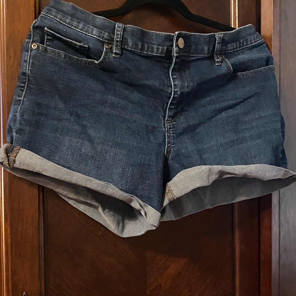 Ny&co stretchy denim shorts